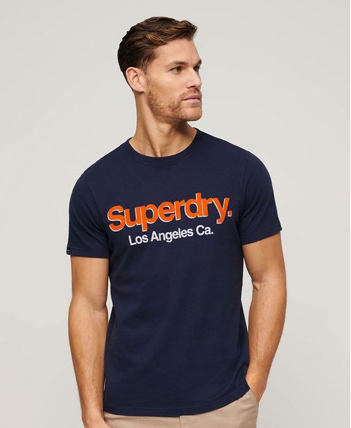 Camiseta Para Hombre Core Logo Classic Washed Tee