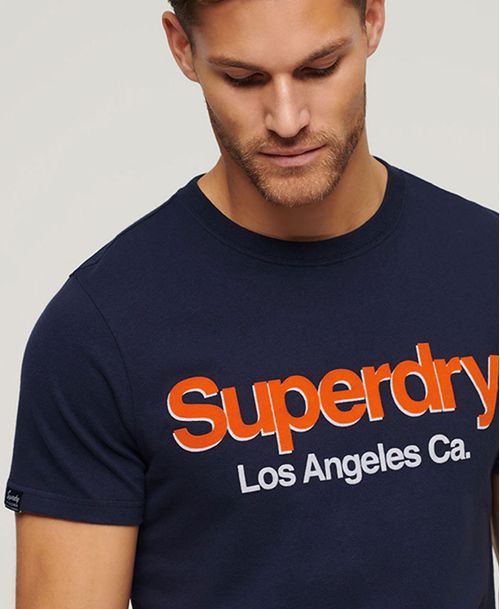 Camiseta Para Hombre Core Logo Classic Washed Tee