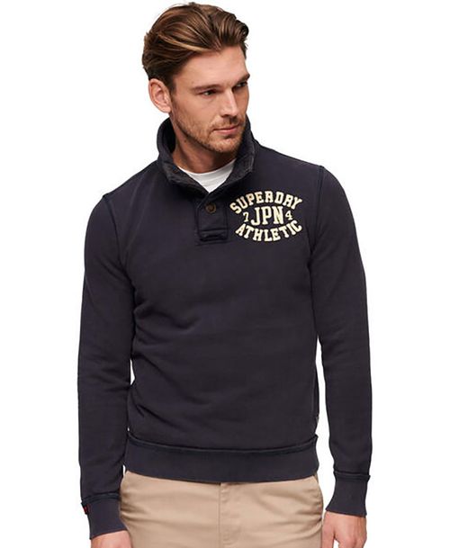 Buzo Cerrado Para Hombre Vintage Athletic Henley
