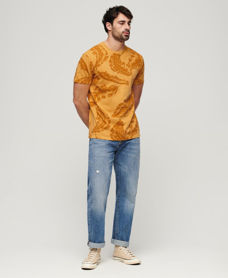 Camiseta-Manga-Corta-Para-Hombre-Vintage-Overdye-Printed-Tee-