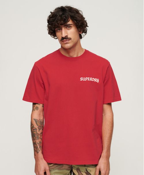 Camiseta Manga Corta Para Hombre Tattoo Graphic Loose