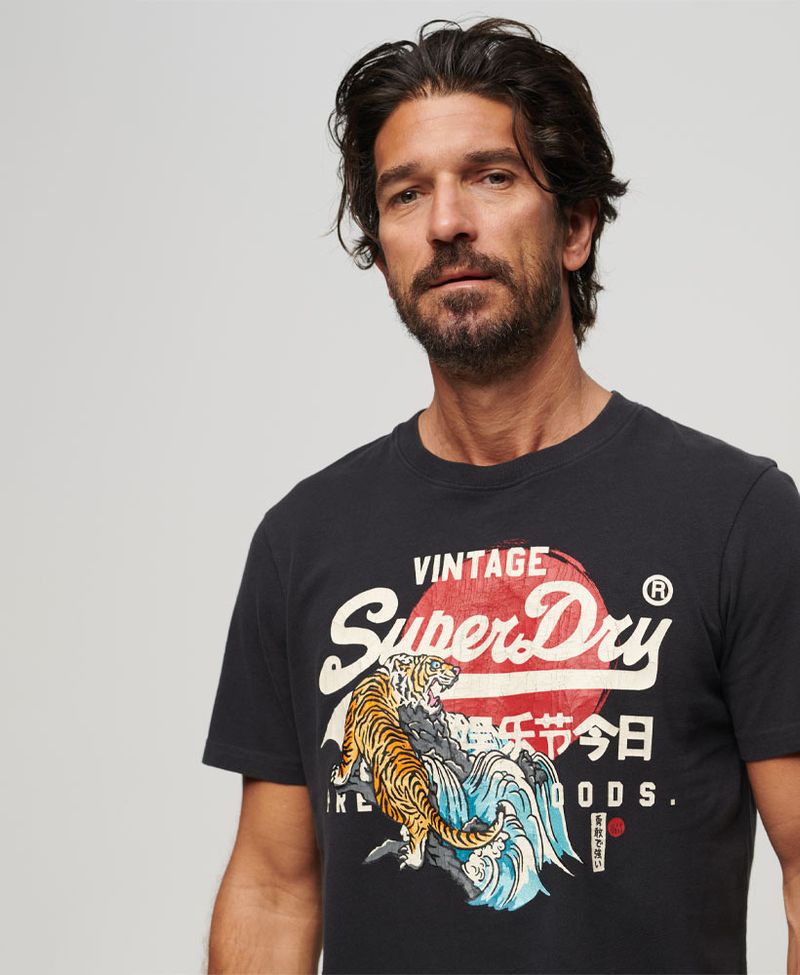 Camiseta-Manga-Corta-Para-Hombre-Tokyo-Vl-Graphic-