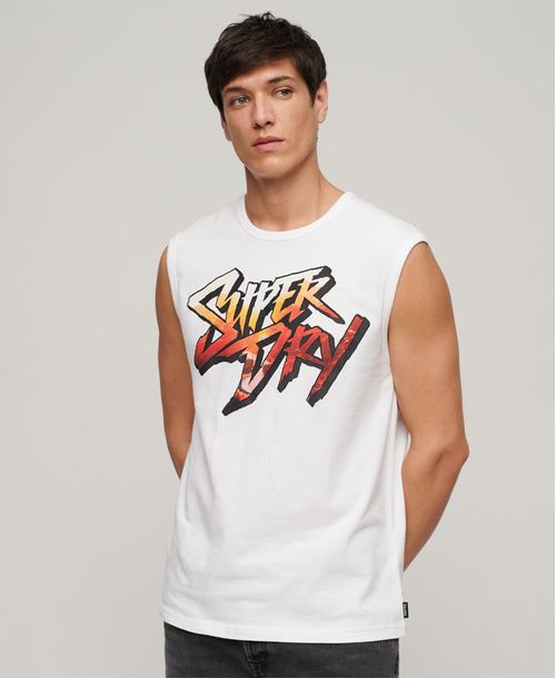 Camiseta Manga Sisa Para Hombre Photographic Logo Tank