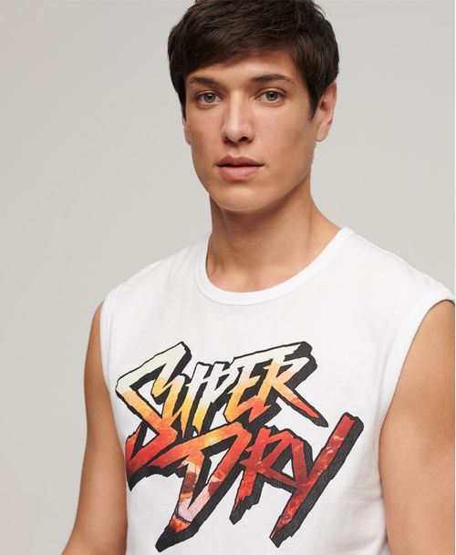 Camiseta Manga Sisa Para Hombre Photographic Logo Tank