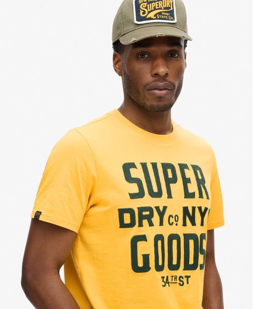 Camiseta Manga Corta Para Hombre Embroidered Script Graphic Tee