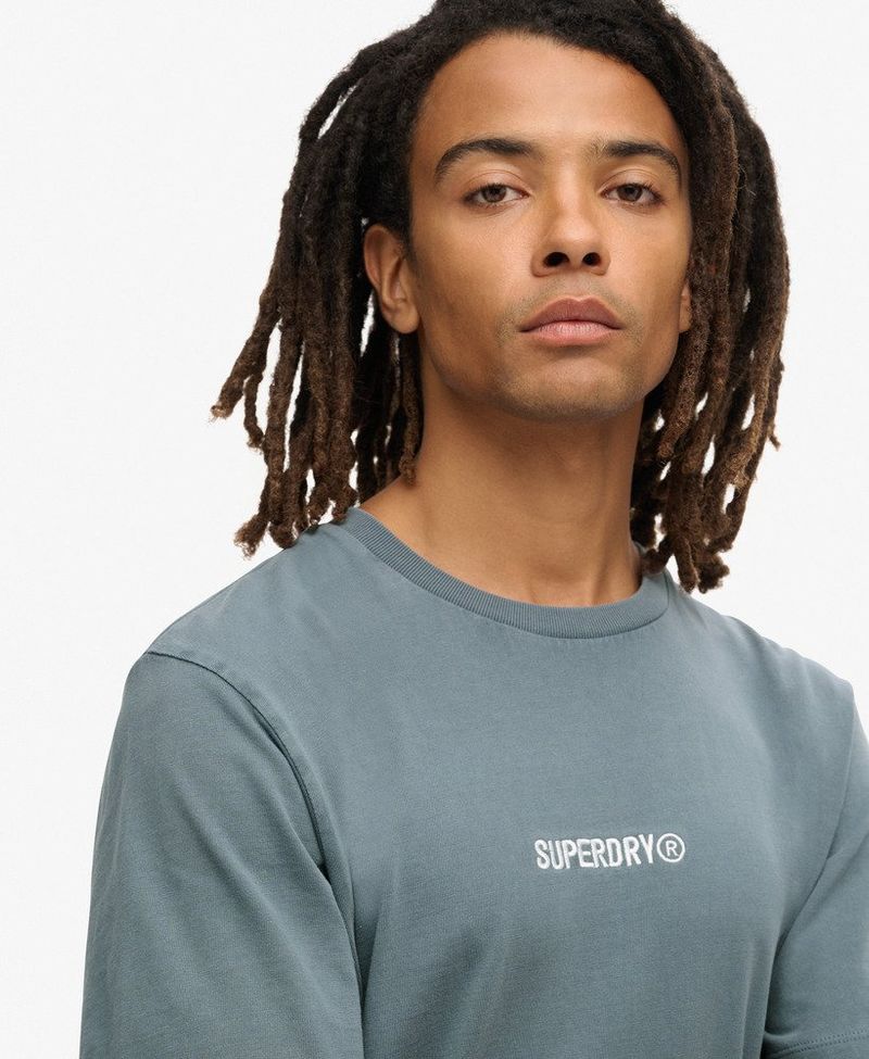 Camiseta-Manga-Corta-Para-Hombre-Micro-Logo-Graphic-Loose-Tee-