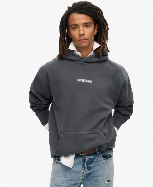 Buzo Cerrado Para Hombre Micro Logo Graphic Loose