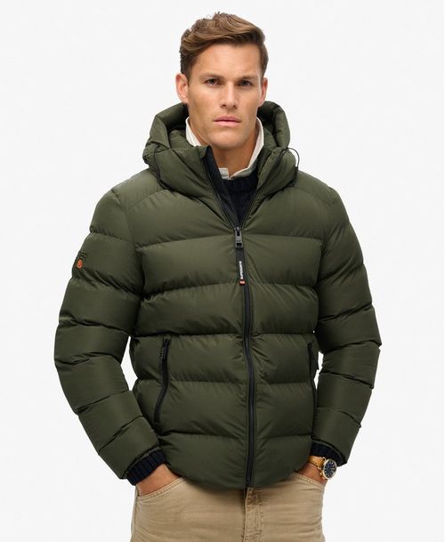 Chaqueta Padded Para Hombre Hooded Sports Puffer Jacket