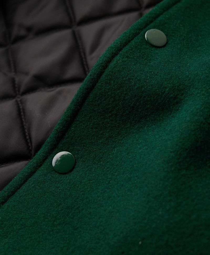 Chaqueta-Casual-Para-Hombre-Varsity-Wool-Bomber-