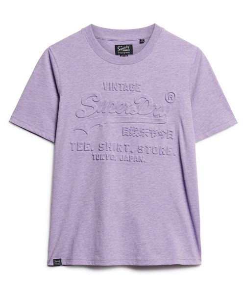 Camiseta Manga Corta Para Mujer Embossed Vl Relaxed