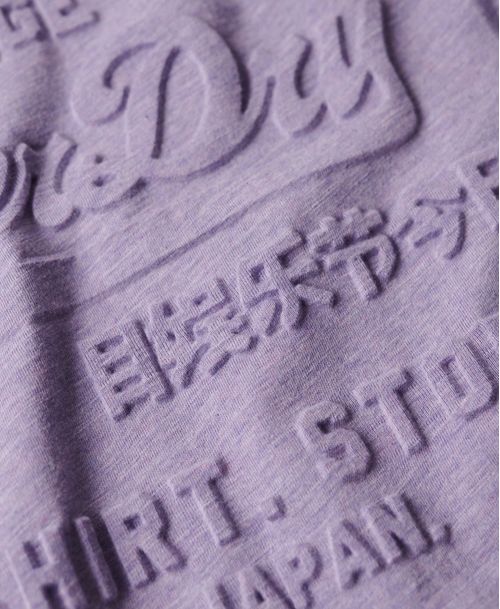 Camiseta Manga Corta Para Mujer Embossed Vl Relaxed