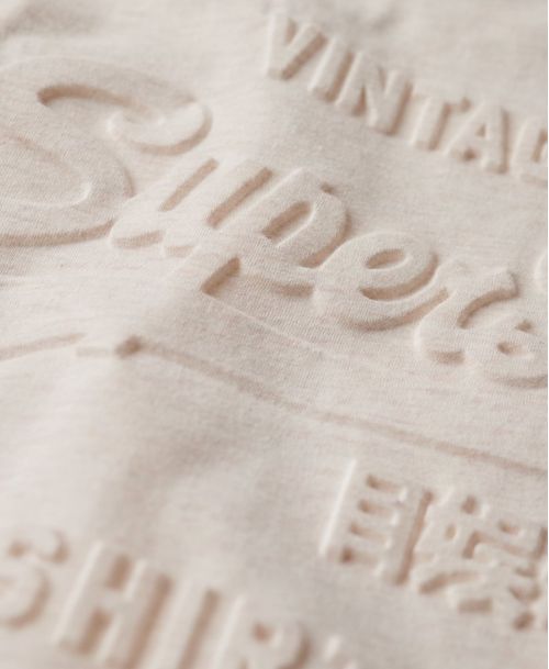 Camiseta Manga Corta Para Mujer Embossed Vl Relaxed