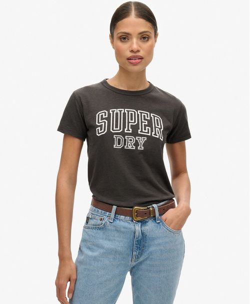 womens Rock Rhinestone T-Shirt in Black US