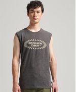 Camiseta-Manga-Sisa-Para-Hombre-Vintage-Record-Label-Vest