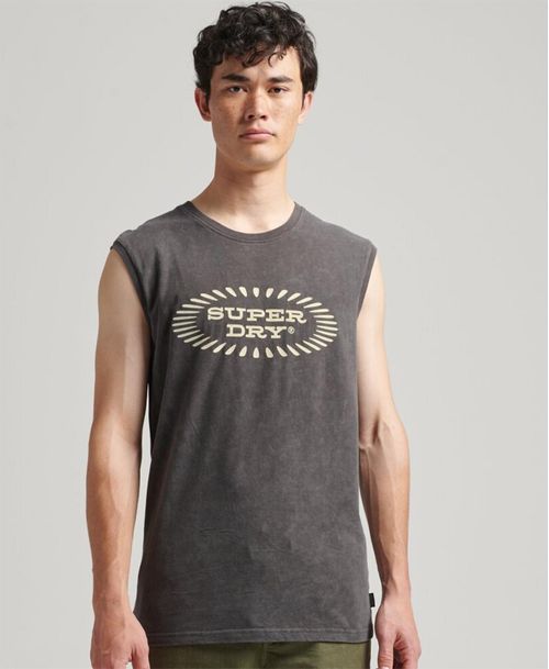 Camiseta Para Hombre Vintage Record Label Vest