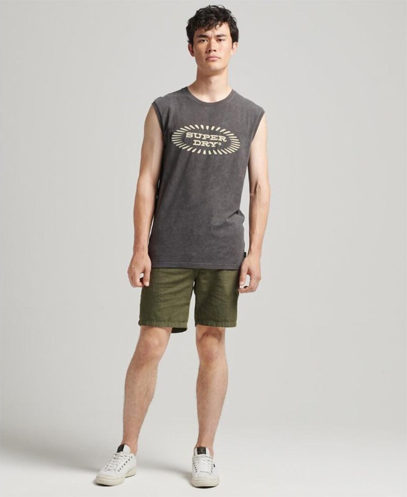 Camiseta-Manga-Sisa-Para-Hombre-Vintage-Record-Label-Vest