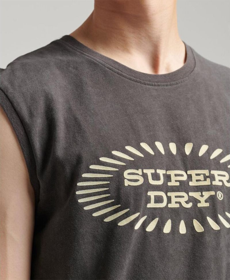 Camiseta-Manga-Sisa-Para-Hombre-Vintage-Record-Label-Vest