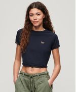 Top-Para-Mujer-Lace-Trim-Tee