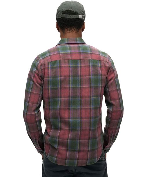 Camisa Manga Larga Para Hombre Cotton Worker Check Shirt