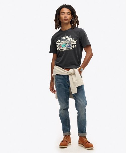 Camiseta Manga Corta Para Hombre New York Vl Graphic