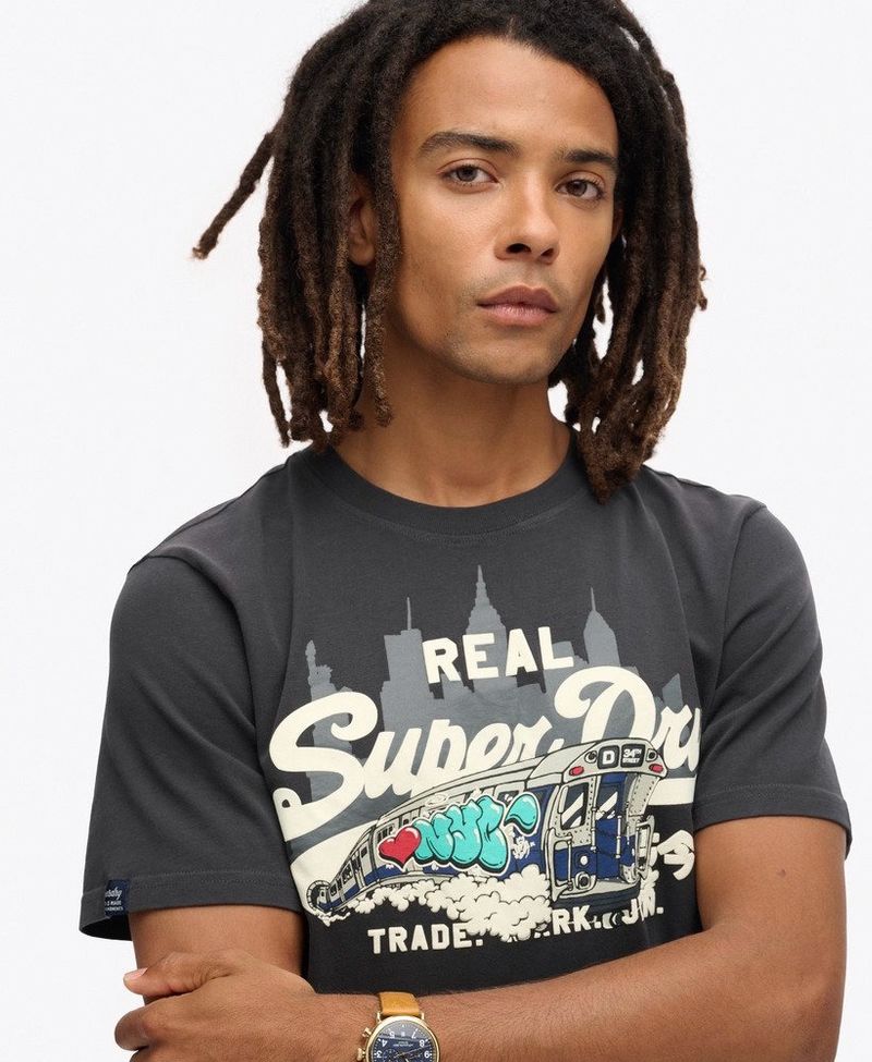 Camiseta-Manga-Corta-Para-Hombre-New-York-Vl-Graphic