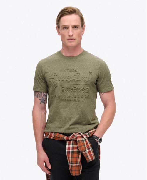 Camiseta Manga Corta Para Hombre Embossed Vl Graphic