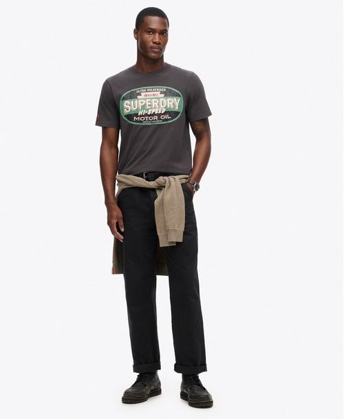 Camiseta Manga Corta Para Hombre Workwear Gasoline Graphic Tee