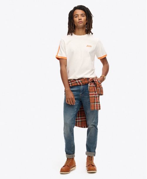 Camiseta Manga Corta Para Hombre Essential Logo Retro St Tee