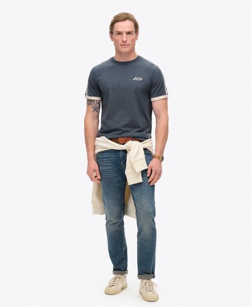 Camiseta Manga Corta Para Hombre Essential Logo Retro St Tee