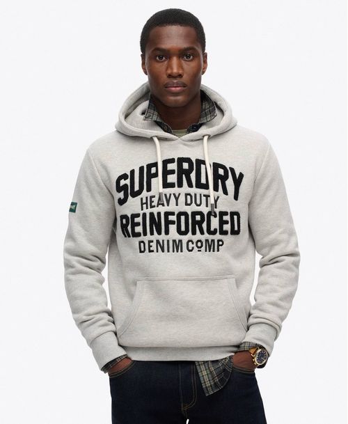 Buzo Cerrado Para Hombre Embroider Script Graphic
