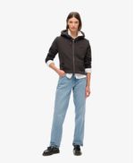 Buzo-Abierto-Para-Mujer-Essential-Logo-Zip-