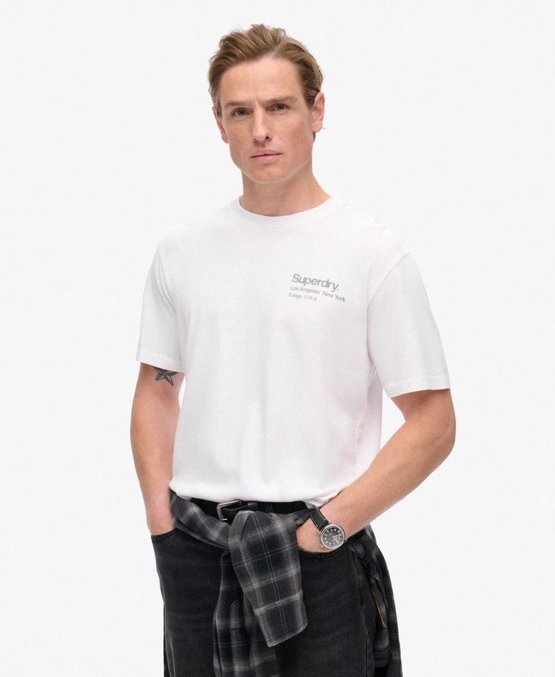 Camiseta-Manga-Corta-Para-Hombre-Core-Logo-City-Loose-Tee-