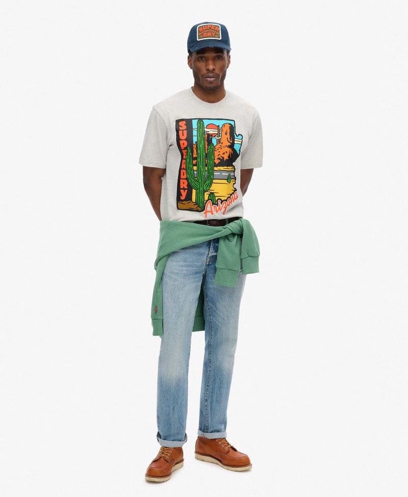 Camiseta-Manga-Corta-Para-Hombre-Travel-Postcard-Graphic-Tee-