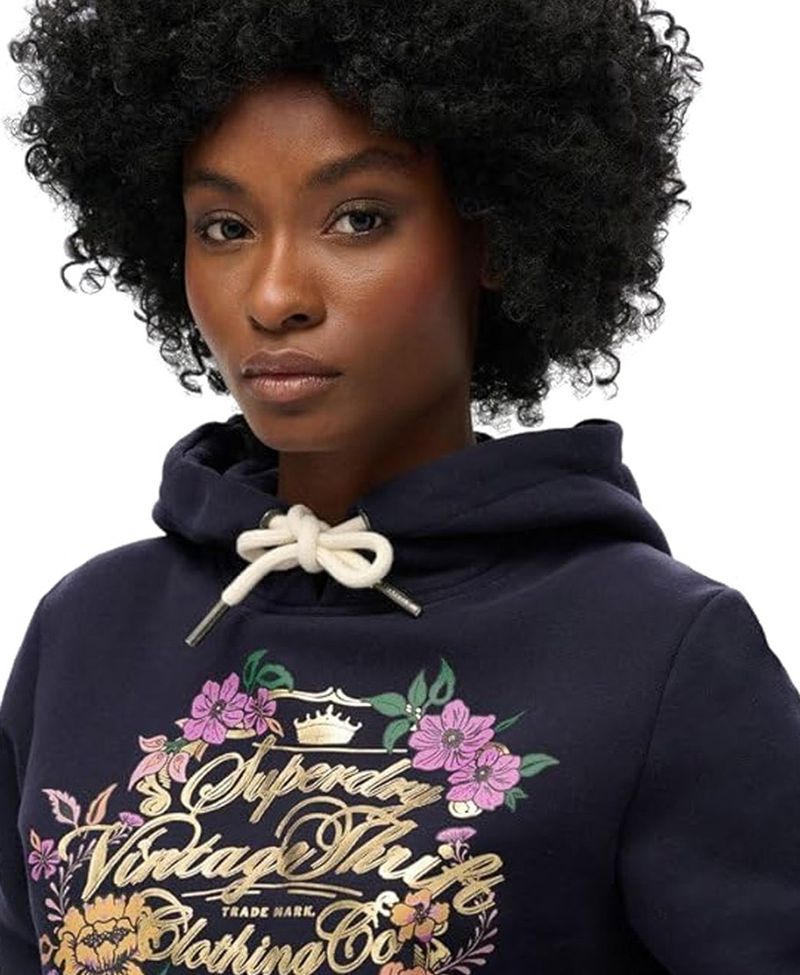 Buzo-Cerrado-Para-Mujer-Floral-Graphic-Logo-