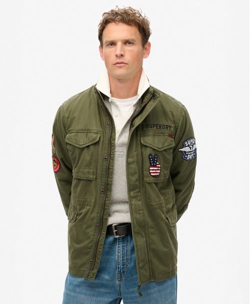 105C - Chaqueta Casual Para Hombre Patched Rookie