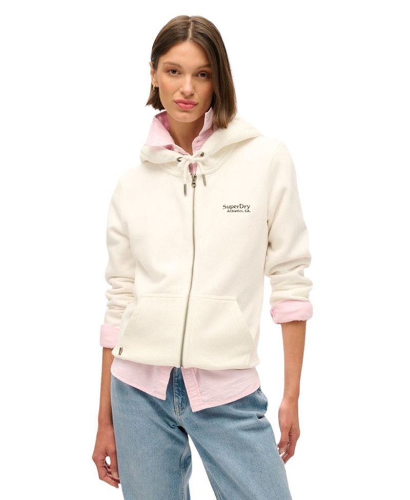 Buzo-Abierto-Para-Mujer-Essential-Logo-Zip-
