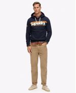 Buzo-Cerrado-Para-Hombre-Retro-Stripe-Logo