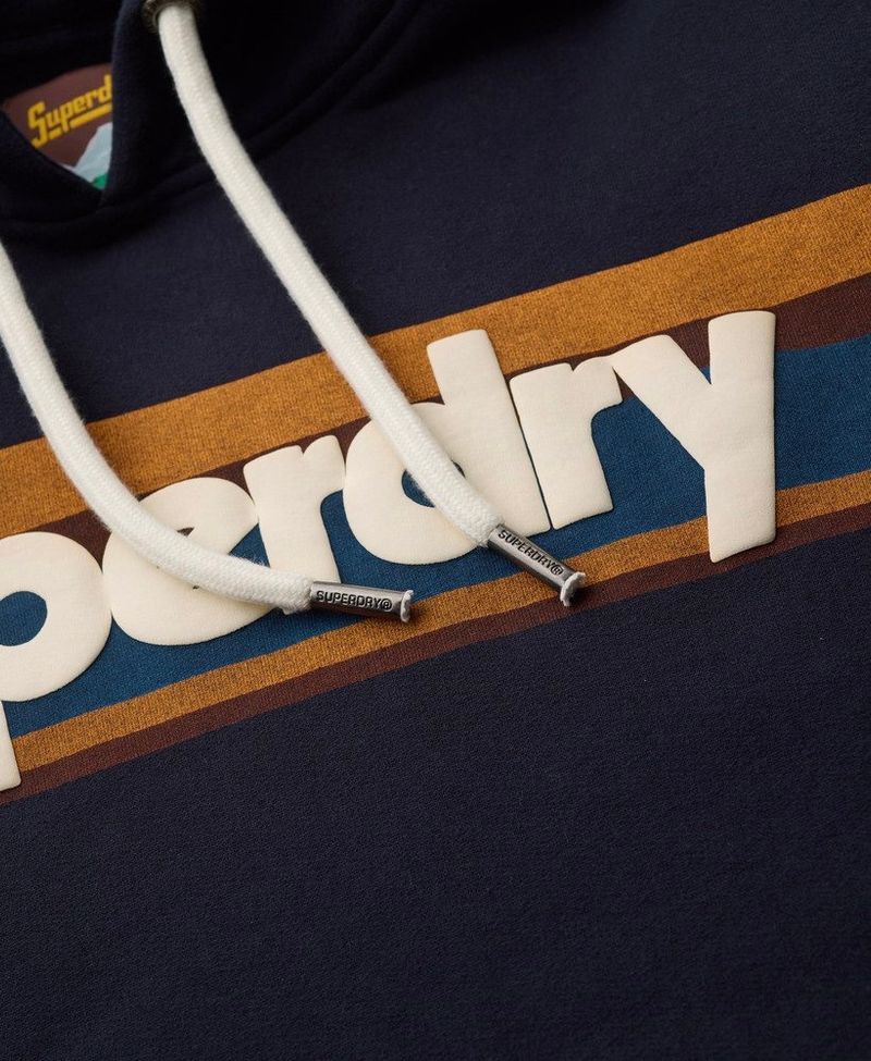Buzo-Cerrado-Para-Hombre-Retro-Stripe-Logo