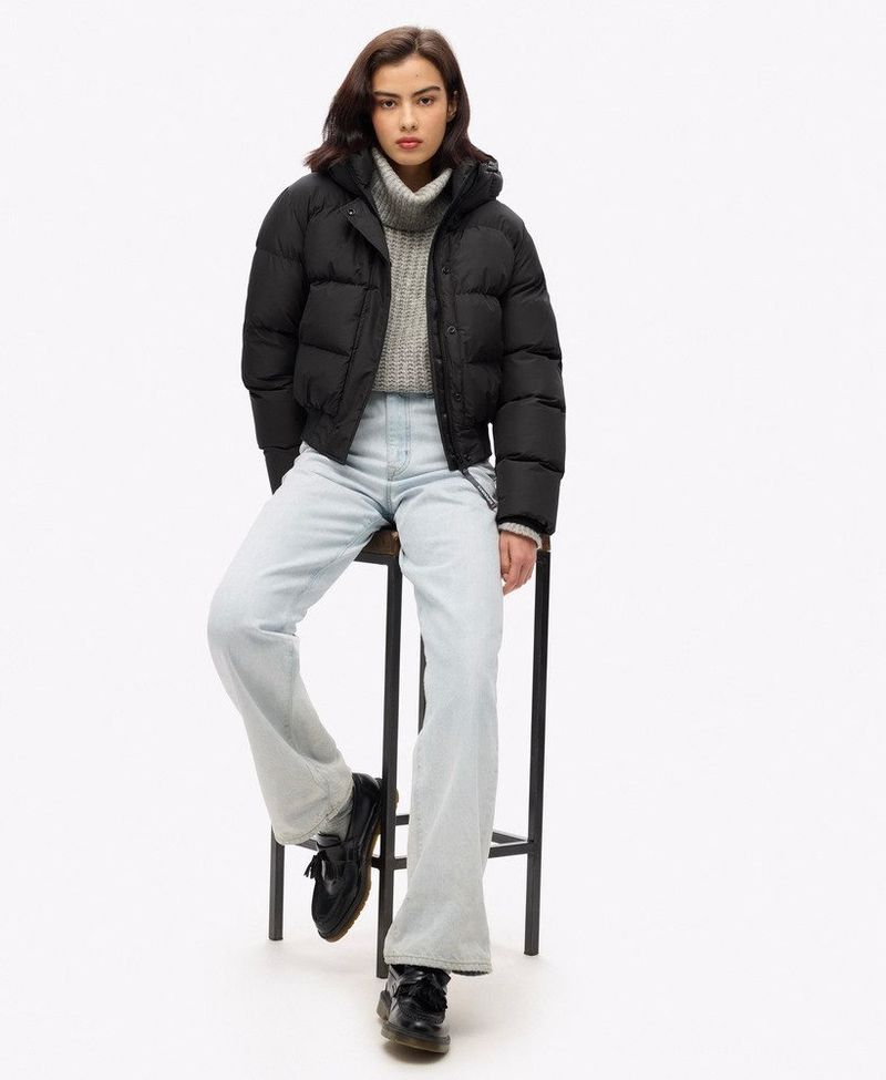Chaqueta-Padded-Para-Mujer-Hooded-Sports-Puffer-Bomber