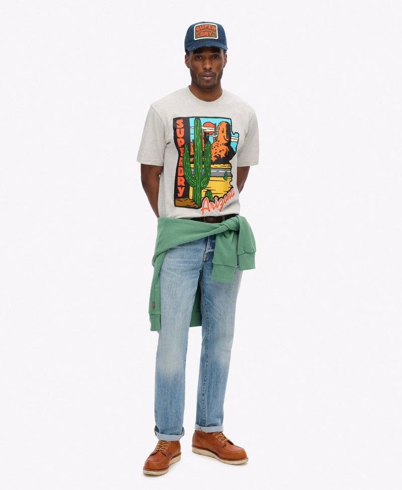 Camiseta-Manga-Corta-Para-Hombre-Travel-Postcard-Graphic-Tee