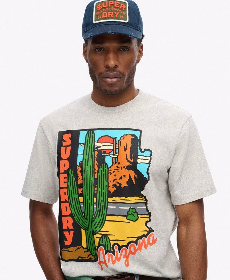 Camiseta-Manga-Corta-Para-Hombre-Travel-Postcard-Graphic-Tee