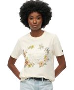 Camiseta-Manga-Corta-Para-Mujer-Floral-Graphic-Relaxed