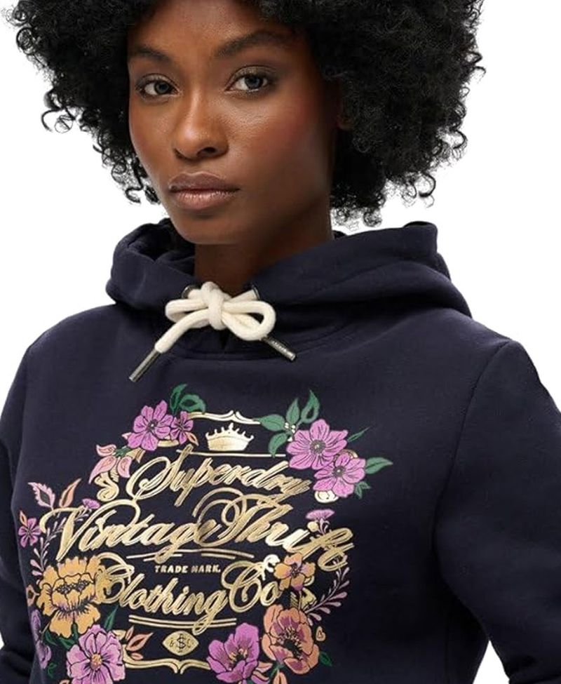 Buzo-Cerrado-Para-Mujer-Floral-Graphic-Logo