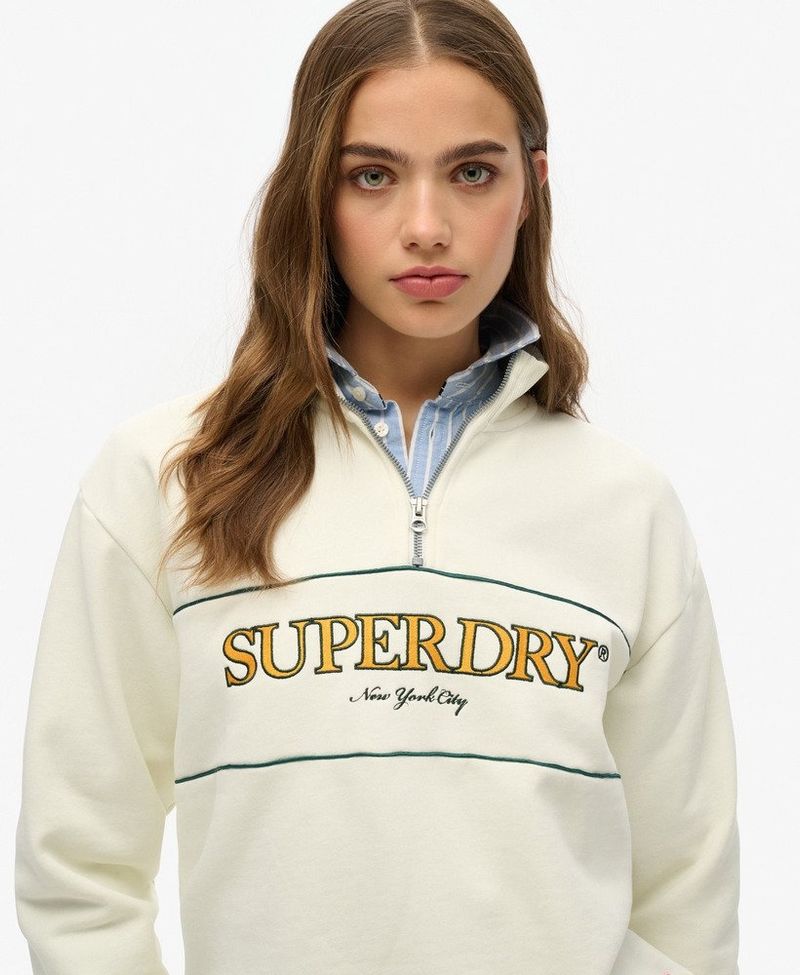Buzo-Para-Mujer-Country-Club-Loose-Half-Zip-