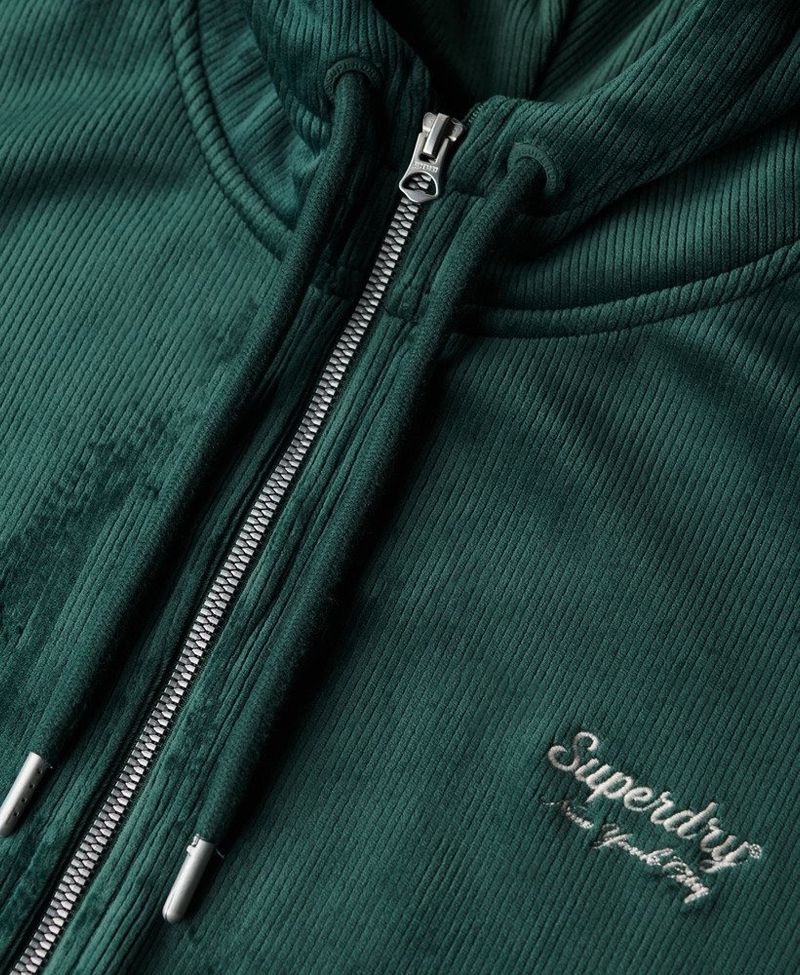 Buzo-Para-Mujer-Country-Club-Velour-Zip-Hood-