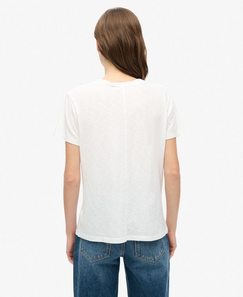 Camiseta-Manga-Corta-Para-Mujer-Studios-Slub-Emb-Vee-Tee-Superdry