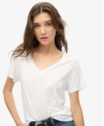 Camiseta-Manga-Corta-Para-Mujer-Studios-Slub-Emb-Vee-Tee-Superdry