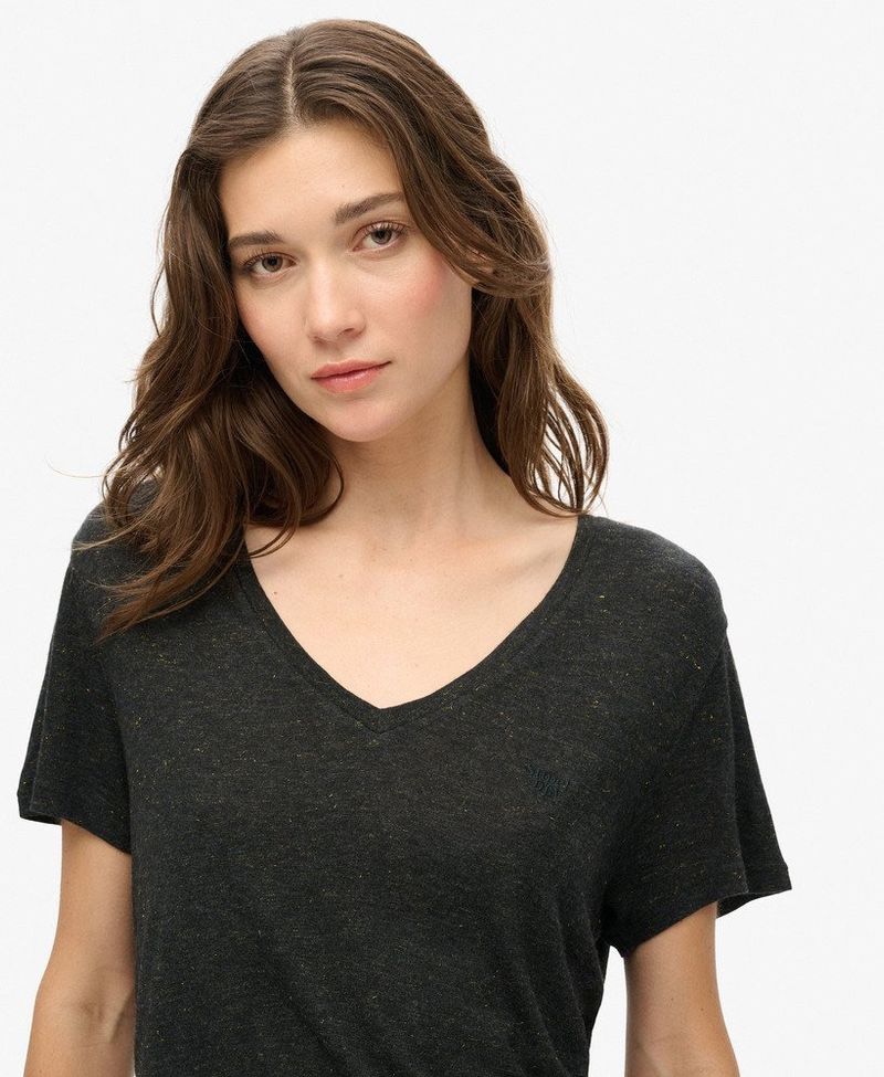 Camiseta-Manga-Corta-Para-Mujer-Studios-Slub-Emb-Vee-Tee-Superdry