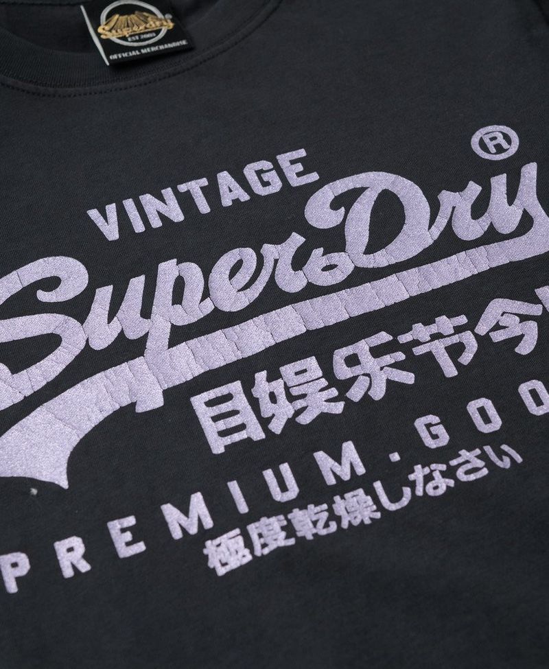 Camiseta-Manga-Corta-Para-Mujer-Vl-Metallic-Relaxed-Tee-Superdry