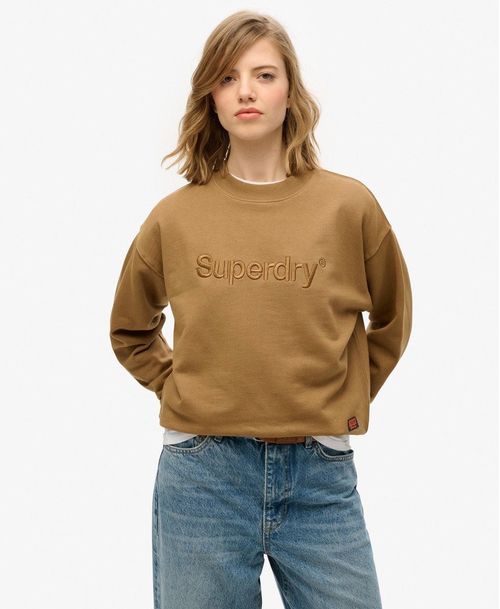 Buzo Cerrado Para Mujer Emb Core Logo Loose Crew